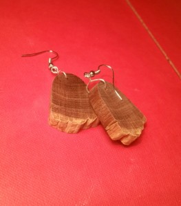 E6 EARRINGS Wood -  Natural     